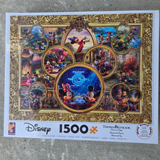 Ceaco Disney Thomas Kinkade 1500 Piece Jigsaw Puzzle Mickey  Minnie NEW SEALED