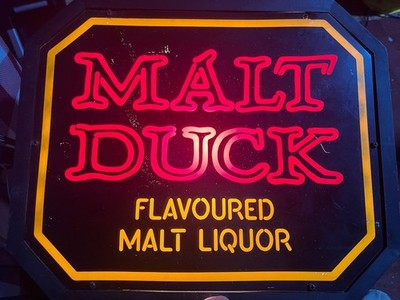 Malt Duck Flavored Malt Liquor Plug-in Sign