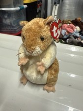 Ty 2000 Beanie Baby Pellet 6" Hamster  Birthday July 29 2000