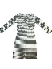 Striped Button-up Dress