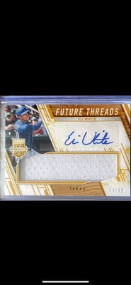 2019 Panini Elite Future Threads Signatures Eli White #FTS-EL #14/49 Auto RC XRC