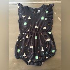 NWT Kyte Baby Midnight Party Bubble Romper - Size 6-12 Months