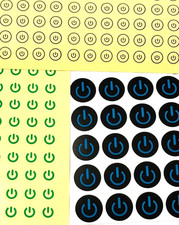 Power Switch, Button ,ON / OFF, Touch Monitor Sticker Logo Decal