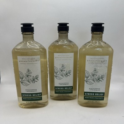 Lot/3 Bath & Body Works Aromatherapy Eucalyptus Spearmint Body Wash 10oz