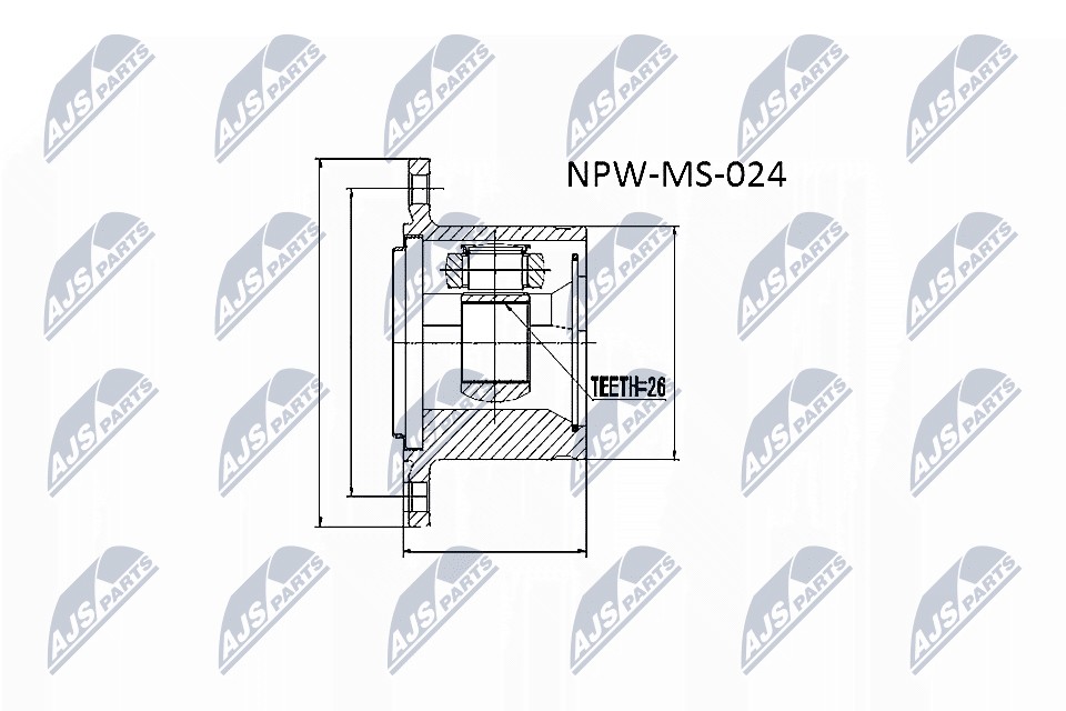 Hardy Disc, Longitudinal Wave Prop Shaft Fits for Mitsubishi Pajero V14W-V55W - Image 13