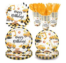 Birthday Party Supplies Construction Themed Serves 24