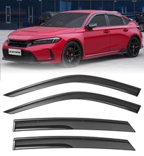 Mugen Style Window Visors Rain Guards Deflectors For 2022-2026 Honda Civic Sedan