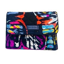 Vera Bradley Butterfly Flutter Trifold ID Card Coin Money Storage RFID Wallet