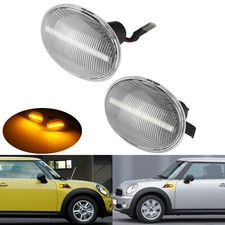2x Led Seitenblinker Klar Linse Blinker für Mini Clubman / Clubvan R55 2007-2014