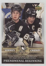 2005 Upper Deck Phenomenal Beginning Sidney Crosby Mario Lemieux Rookie RC HOF