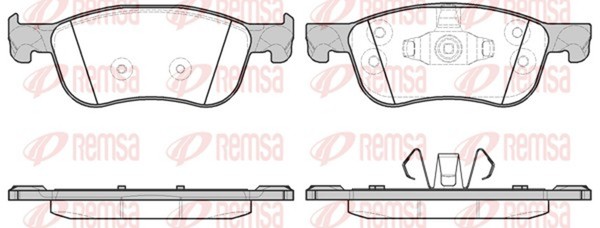 Remsa Bremsbelagsatz Scheibenbremse 1776.00 FüR Ford Hf Fiesta 7 Hj Van Ecoboost-image