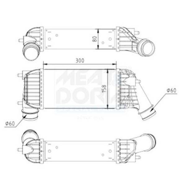 LadeluftküHler FüR Citroen C8 Fiat Scudo Lancia Peugeot Toyota 06-16 0384J9-image