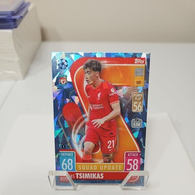2021-22 Match Attax Extra UEFA Champs Europa Blue Crystal #SU5 Kostas Tsimikas