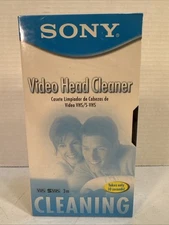 Sony VHS S-VHS Video Head Cleaner T-6CLDL Dry Type 2002 - Brand New Sealed 