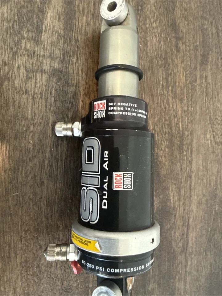 ROCKSHOX SID DUAL AIR  REAR SHOCK (160mm- 165mm ETE) SUSPENSION VINTAGE RARE! - Image 3 of 4