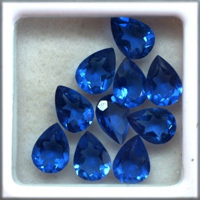 CERTIFIED CALIBRATED 6x4 mm EMERALD NATURAL SAPPHIRE LOOSE GEMSTONE 100 pcs LOT