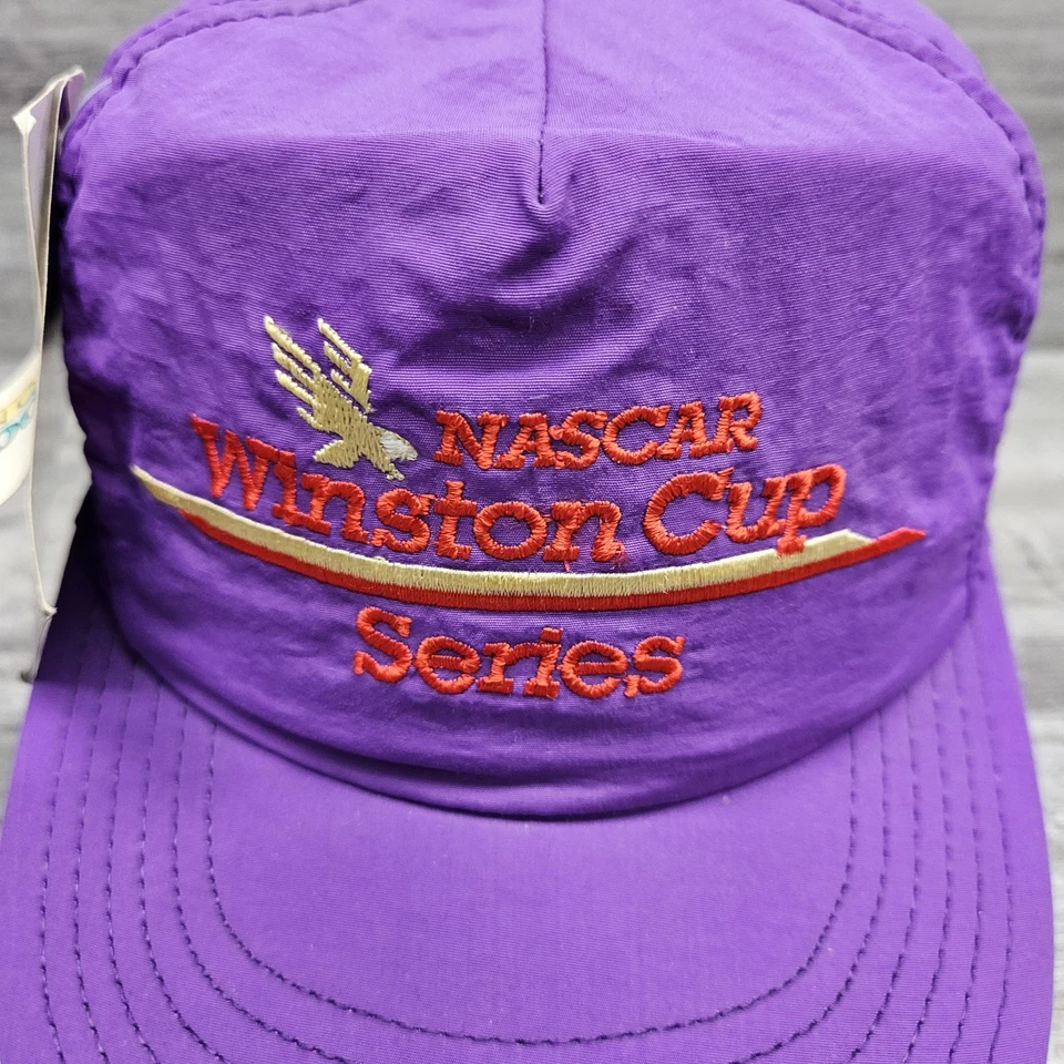 Vintage Motorsport Traditions Snapback Hat Winston Cup Series NASCAR Purple USA - Image 2 of 4