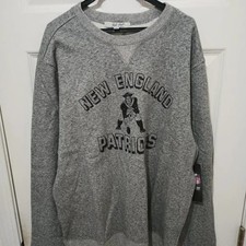 NWOT Vintage New England Patriots XL Gray Sweatshirt Men Mens Unisex Grey NFL