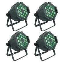 4pc/DMX512 Professional led Stage Lighting 18 18w RGBWAUV 6in1 Indoor led par