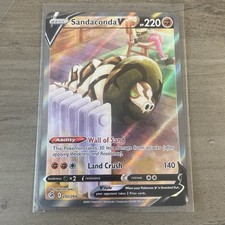Sandaconda V 252/264 Fusion Strike Full Art Ultra Rare Holo 220 HP Pokémon on eBay