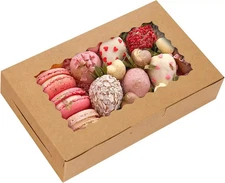 20Pcs Cookie Boxes, 7X4.3X1.5In Small Treats Boxes, Mini Cake Boxes for Macaron