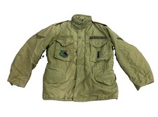 US Army Vintage M65 Olive Field Jacket Medium Short OG-107 Coat Cold Weather
