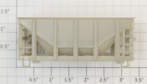 Athearn 60470 HO Unpainted Twin Hopper Body Shell | Zustand: New