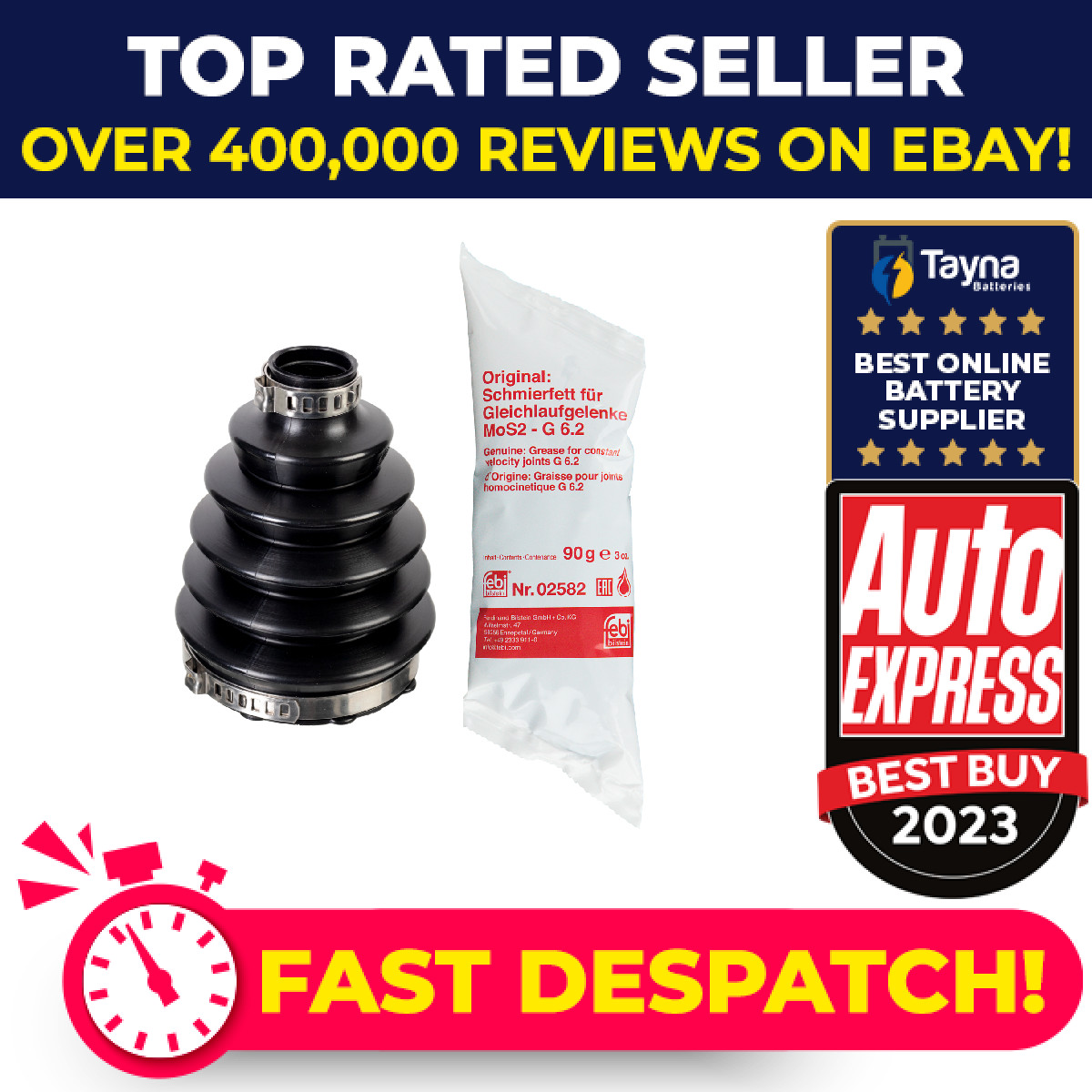 CV Joint Boot Outer 176124 Febi C.V. Driveshaft Gaiter 59259140 1609730480 New