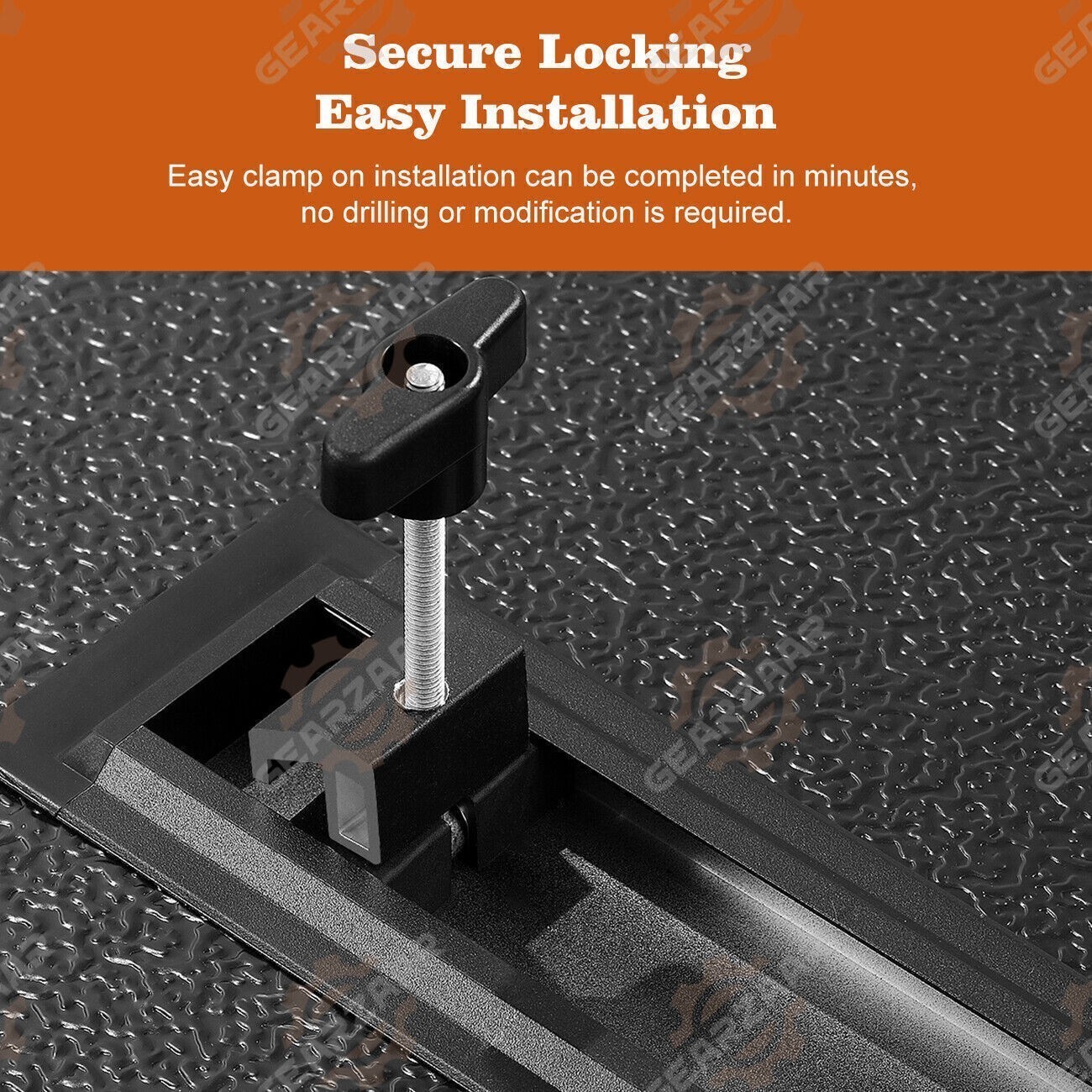 4.5ft Bed Tonneau Cover Hard Tri-Fold For 2022-2024 Ford Maverick Waterproof Wmg