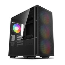DeepCool CH560 ATX Airflow case, 3X Pre-Installed 140mm ARGB Fans, Hybrid Mes...