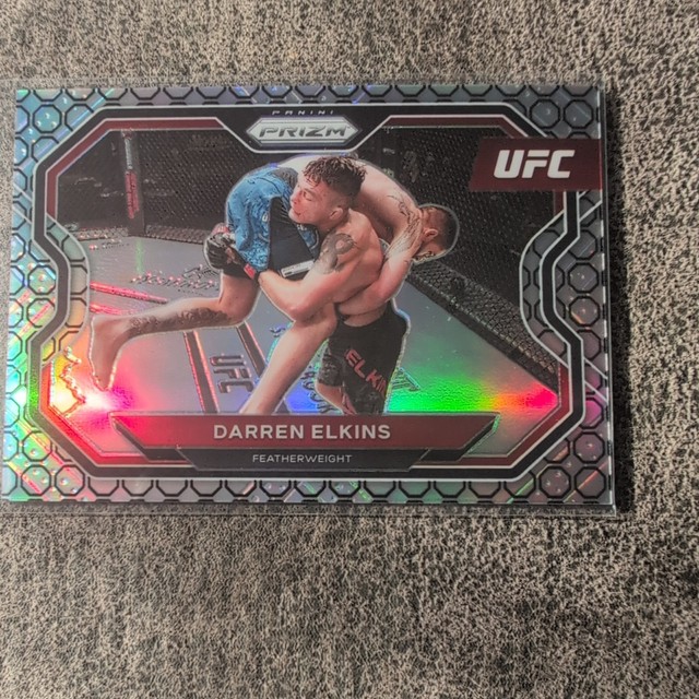 2021 Panini Prizm UFC Darren Elkins Octagon Prizm /8