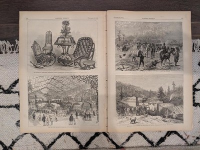 Harper s Weekly October 28, 1876   Thomas Nast Cartoons, Deadwood, Black Hills,