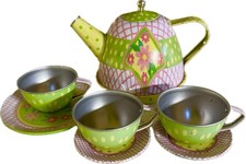 Schylling Tin Pretend Play Tea Set 2005, MPN 12185W, Ages 3-7
