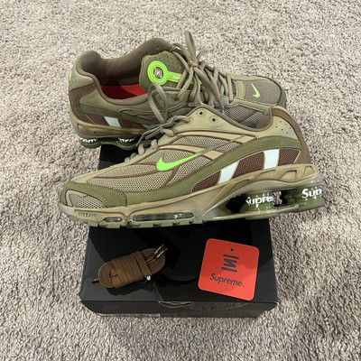 Supreme Nike Shox Ride 2 SP, Size Men's 11 Olive Colorway RARE! Y2k Retro