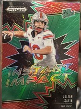 Julian Sayin 2025 Prizm Draft Picks Green Instant Impact Ohio ST buckeyes