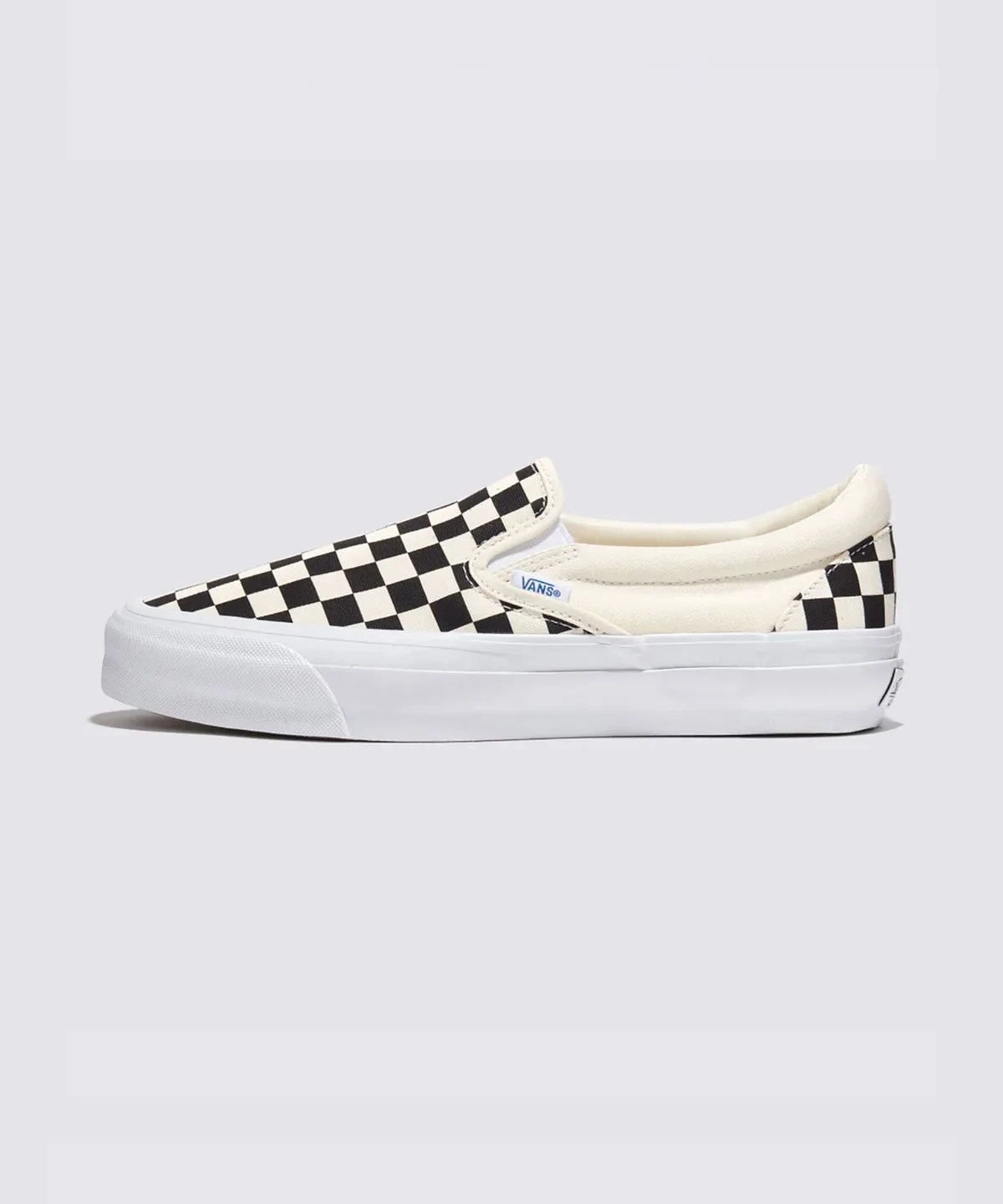 VANS Premium Slip-on Reissue LX Checkerboard Mens Womens Sneakers Black OffWhite