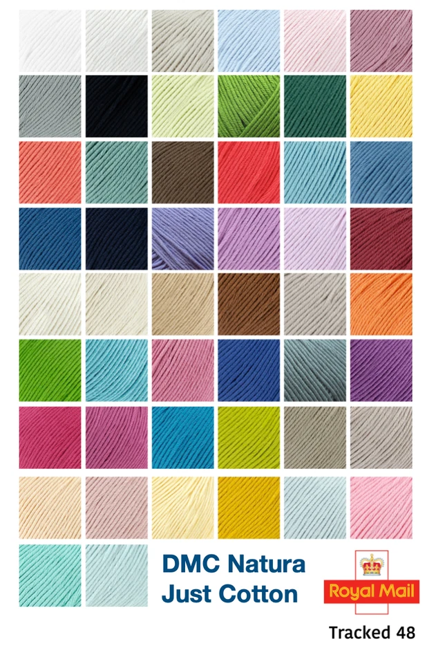 DMC Natura Just Cotton - Perfect for crochet - All Colours - 50g