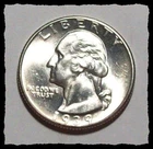 1939-D WASHINGTON QUARTER Blast White Killer Luster CHOICE BU+ #38D73.90 SILVER