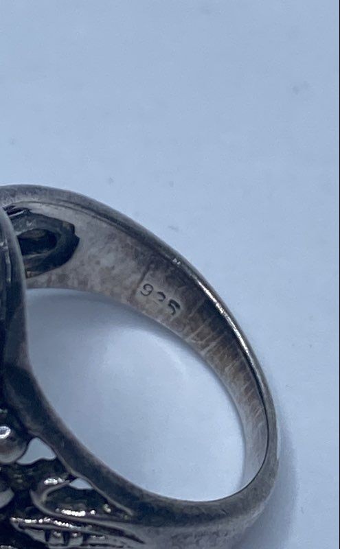 Sterling Silver Assorted Ring/Earring Jewelry Bun… - image 10