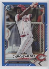 2021 Bowman Chrome Prospects Blue Refractor 78/150 Malvin Valdez #BCP-184 6tw