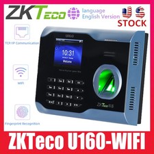 ZKTeco U160 Based Time Clock Fingerprint Attendance Machine No Monthly Fees