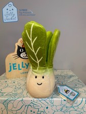 Jellycat Vivacious Vegetable Bok Choy Used VGC Tags 100% Authentic Plush Toy