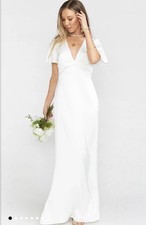 Show Me Your Mumu Rome Twist Gown In IvoryLuxe Satin Size 1X (16/18) $198 NEW