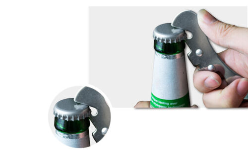 Stainless Steel Compact Manual Tin Can Opener Bottle Jar Beer Opener Kitchen - Picture 3 of 8