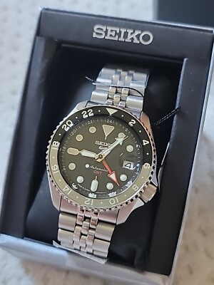 NIB Seiko 5 Sports SKX Sports Style GMT 42.5mm Men's Watch