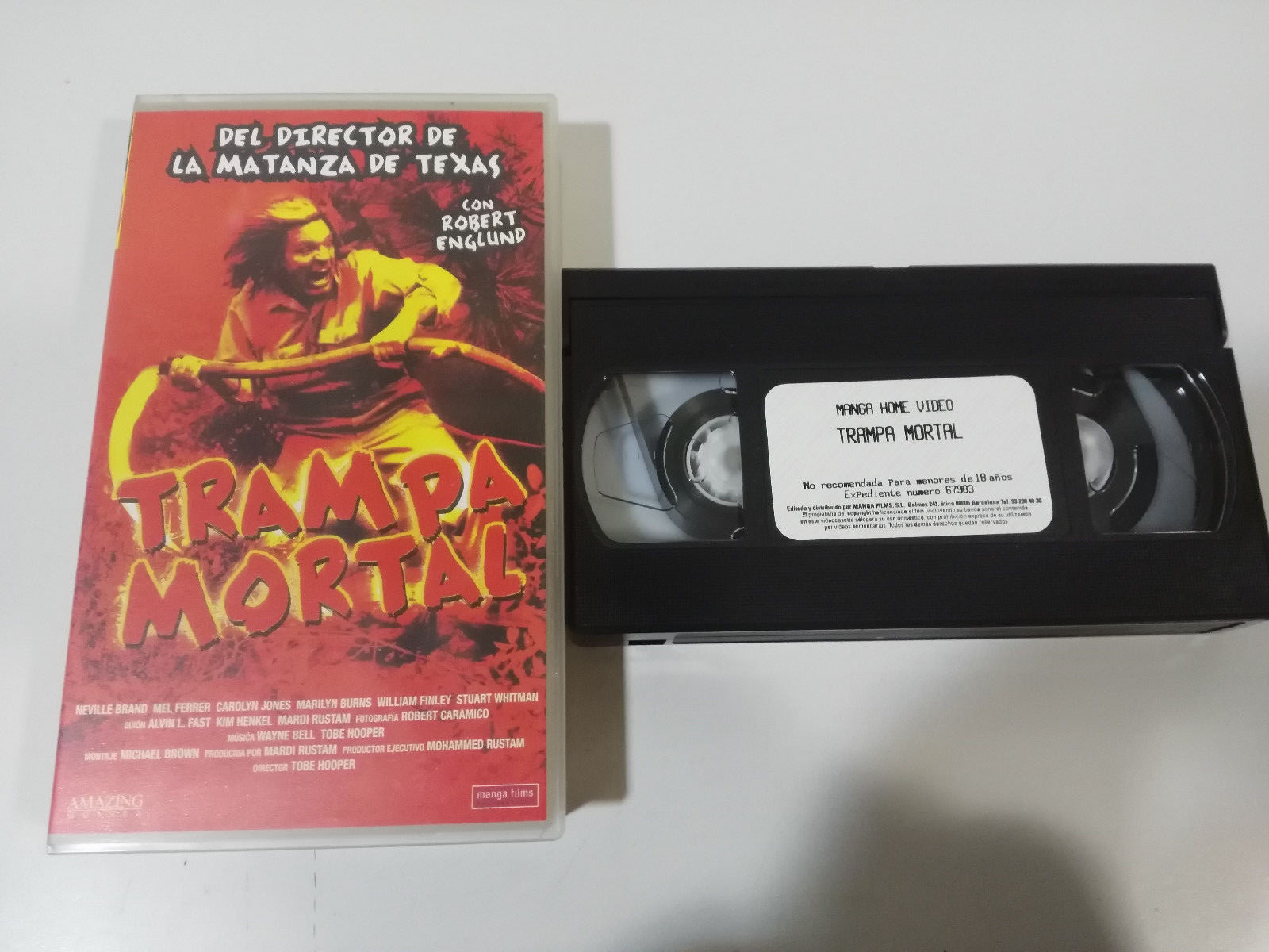 Trampa Mortal Tobe Hooper Robert Englund - Vhs Cinta Tape Castellano