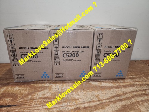 Cartouche d'impression cyan Ricoh Pro C5200 C5210 S (3) 828425 boîtes scellées d'origine - Photo 9/16