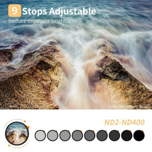 K&F Concept 82mm Nano-Coated Variable ND4-64 & CPL Filter with 86mm front cap - Picture 10 of 13