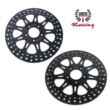 Black 11.5" Front Rear Brake Rotors Dyna 00-05 Softail 00-14 Sportster XL 00-10