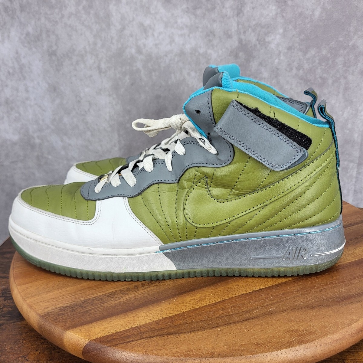 Nike Air Jordan Fusion 12 Sneakers Mens‎ 13 AJF12 Green Gray Leather 2007 Shoes Nike Air Jordan Fusion 12 Sneakers Mens 13 AJF12 Green Gray  main image 2